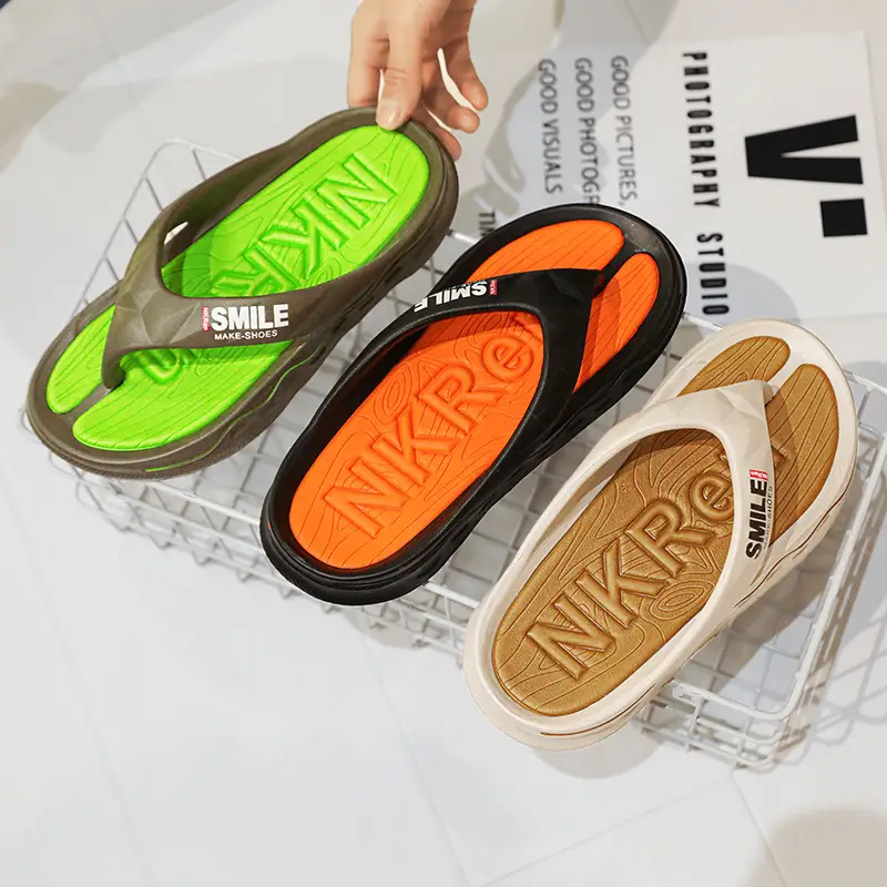 Flip-flops Men's Non-slip Feeling Hot Slippers Summer Fashionable Brand 2024 New Outer Wear Flip-flops Sports Sandals - Image 6