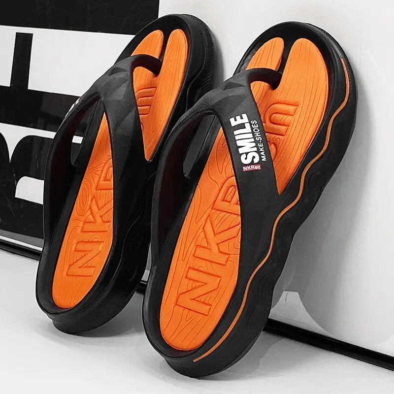 Flip-flops Men's Non-slip Feeling Hot Slippers Summer Fashionable Brand 2024 New Outer Wear Flip-flops Sports Sandals - Image 7