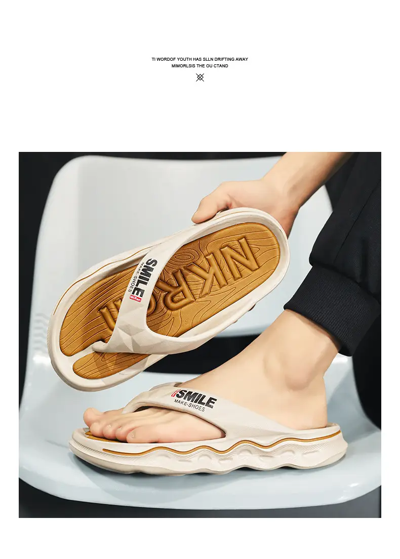 Flip-flops Men's Non-slip Feeling Hot Slippers Summer Fashionable Brand 2024 New Outer Wear Flip-flops Sports Sandals — feature 11