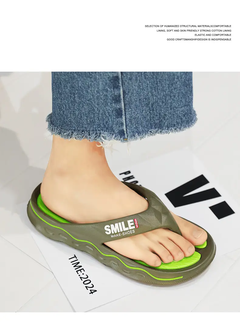 Flip-flops Men's Non-slip Feeling Hot Slippers Summer Fashionable Brand 2024 New Outer Wear Flip-flops Sports Sandals — feature 16