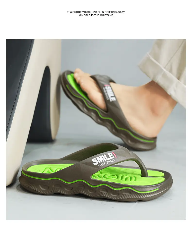 Flip-flops Men's Non-slip Feeling Hot Slippers Summer Fashionable Brand 2024 New Outer Wear Flip-flops Sports Sandals — feature 20