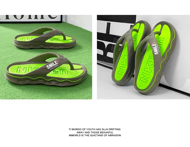 Flip-flops Men's Non-slip Feeling Hot Slippers Summer Fashionable Brand 2024 New Outer Wear Flip-flops Sports Sandals — feature 21