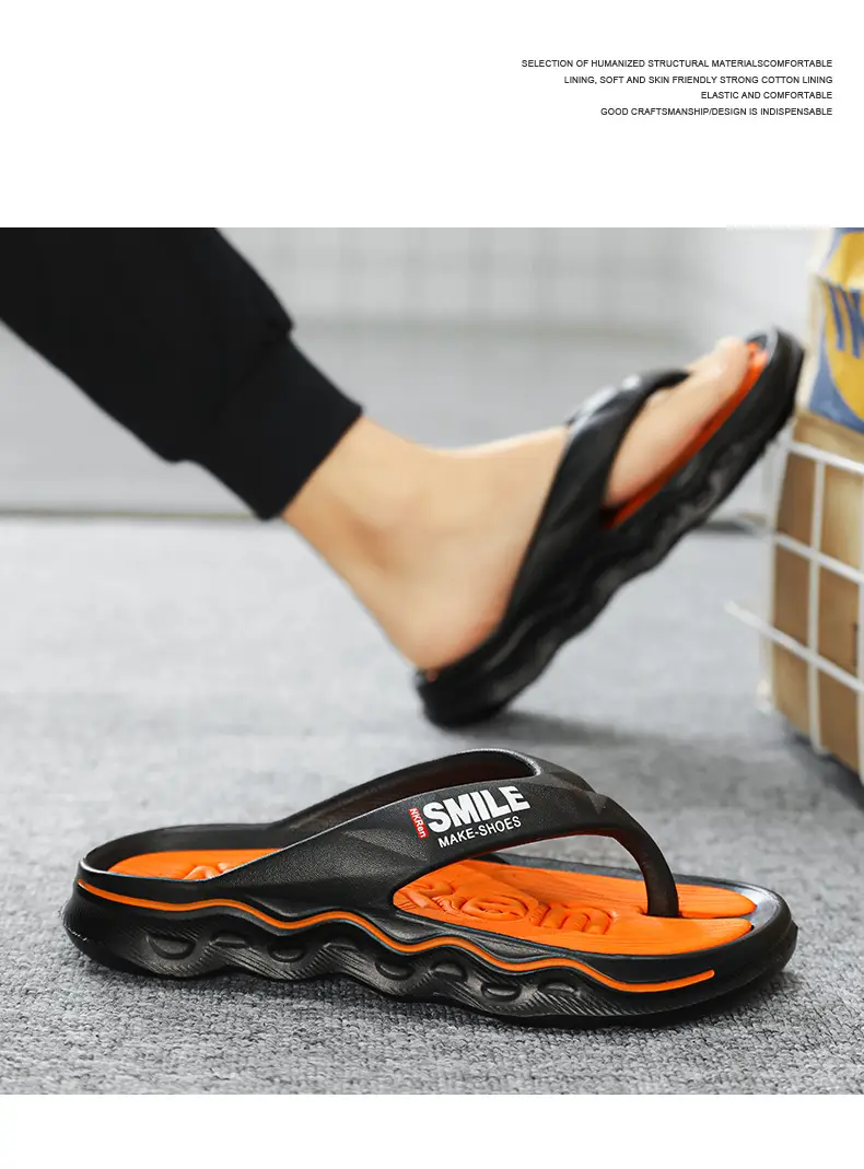 Flip-flops Men's Non-slip Feeling Hot Slippers Summer Fashionable Brand 2024 New Outer Wear Flip-flops Sports Sandals — feature 23