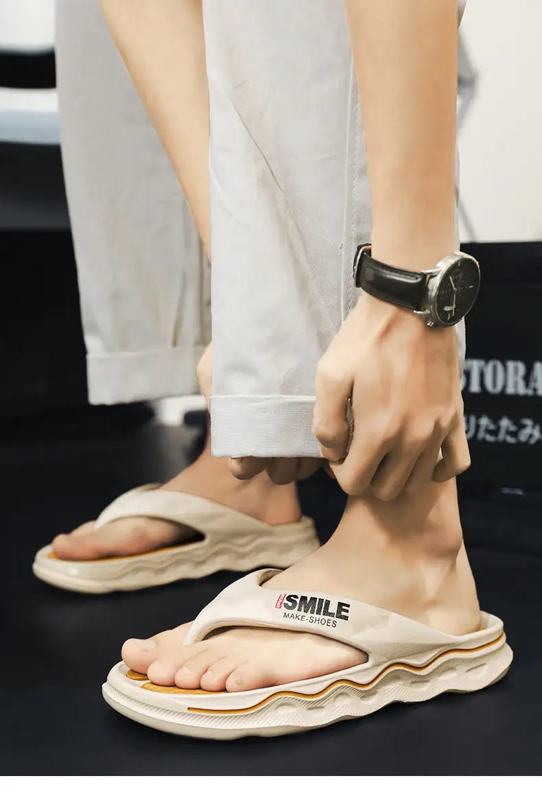 Flip-flops Men's Non-slip Feeling Hot Slippers Summer Fashionable Brand 2024 New Outer Wear Flip-flops Sports Sandals — feature 3