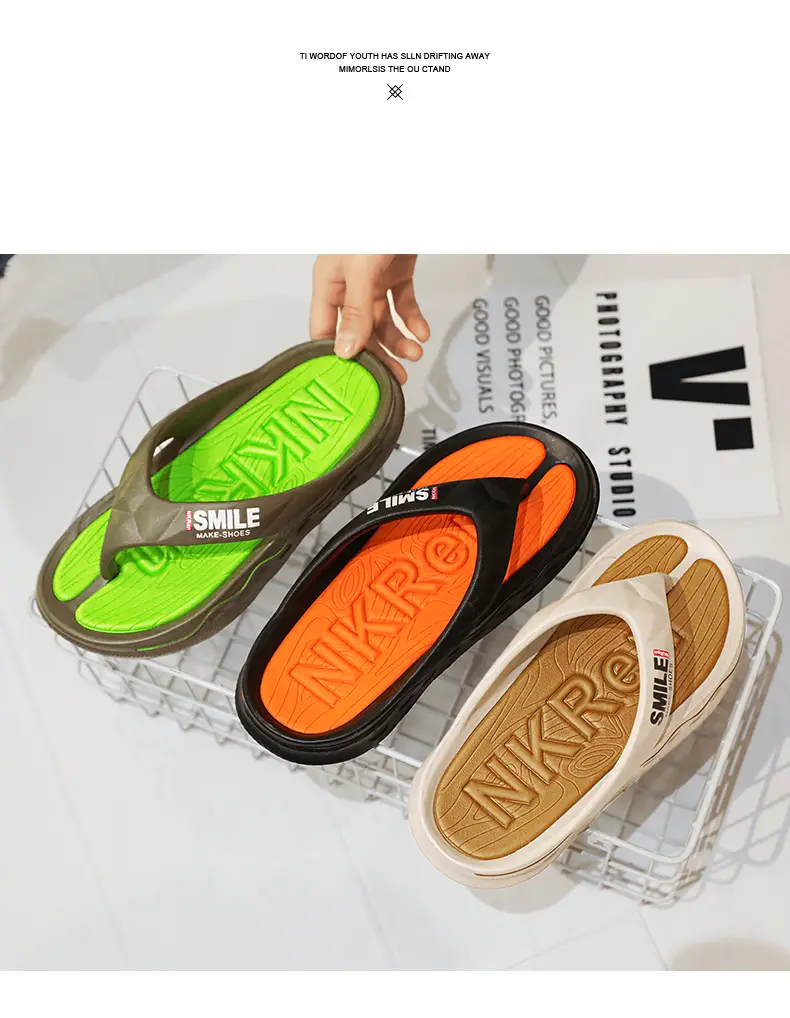 Flip-flops Men's Non-slip Feeling Hot Slippers Summer Fashionable Brand 2024 New Outer Wear Flip-flops Sports Sandals — feature 4
