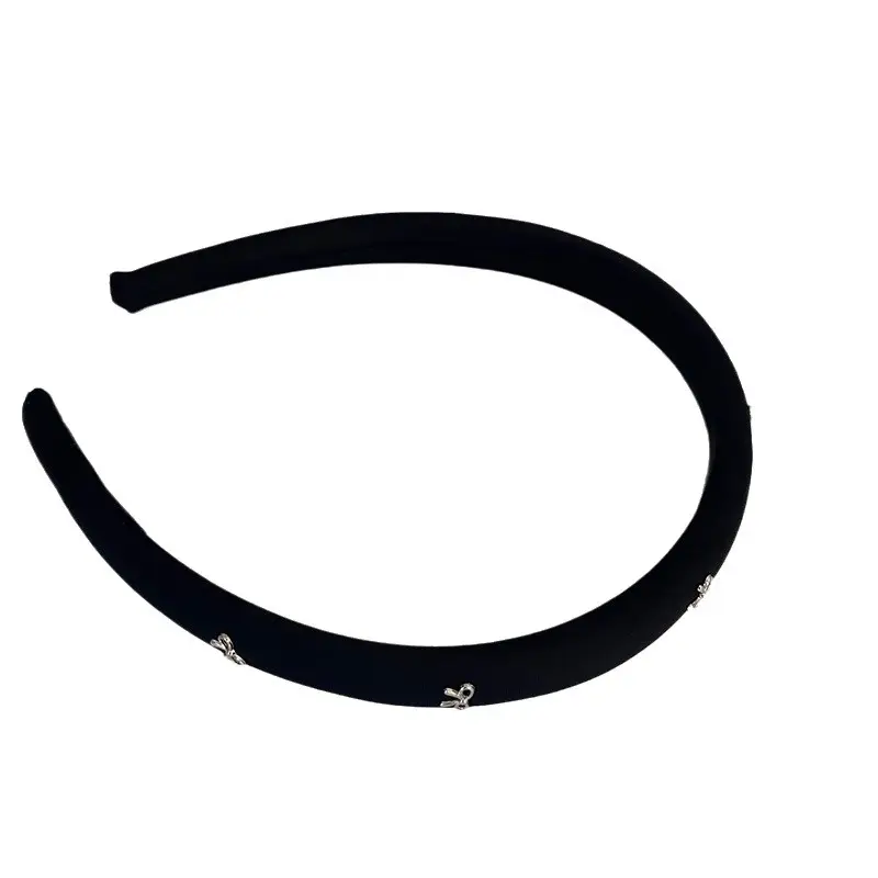 Simple Silver Bow Headband for Women's Hair Accessories - Image 10