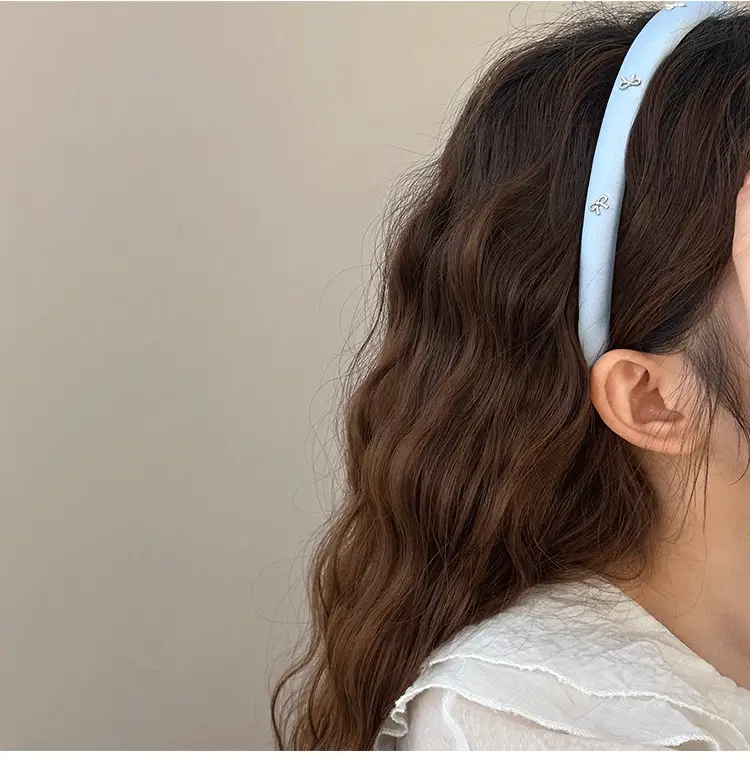 Simple Silver Bow Headband for Women's Hair Accessories — feature 10