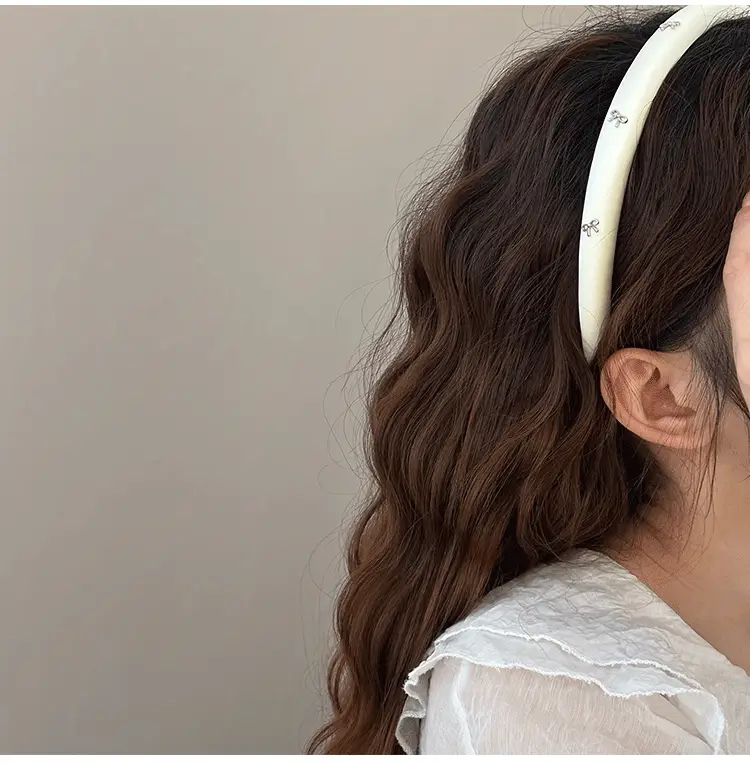 Simple Silver Bow Headband for Women's Hair Accessories — feature 11