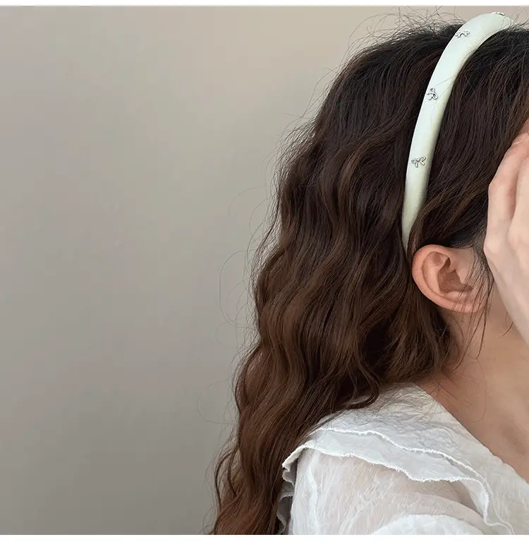 Simple Silver Bow Headband for Women's Hair Accessories — feature 13