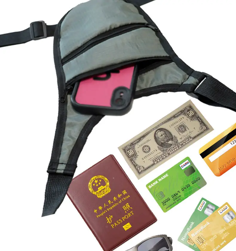 Men's Anti-Theft Underarm Running Sports Bag Shoulder Crossbody Travel Pouch — feature 10