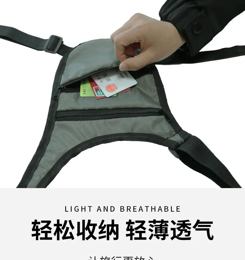 Men's Anti-Theft Underarm Running Sports Bag Shoulder Crossbody Travel Pouch — feature 13
