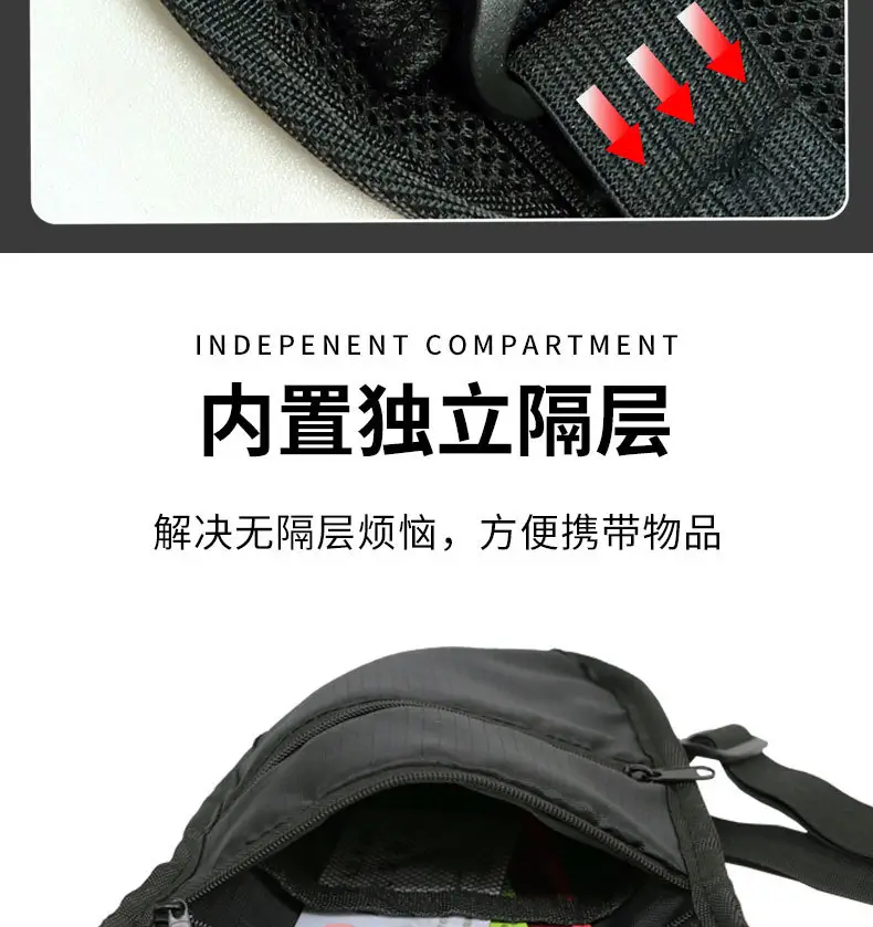 Men's Anti-Theft Underarm Running Sports Bag Shoulder Crossbody Travel Pouch — feature 16