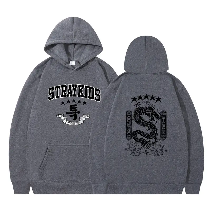 White Hoodie Set Stray Kids AKA Dragon Design - Image 10