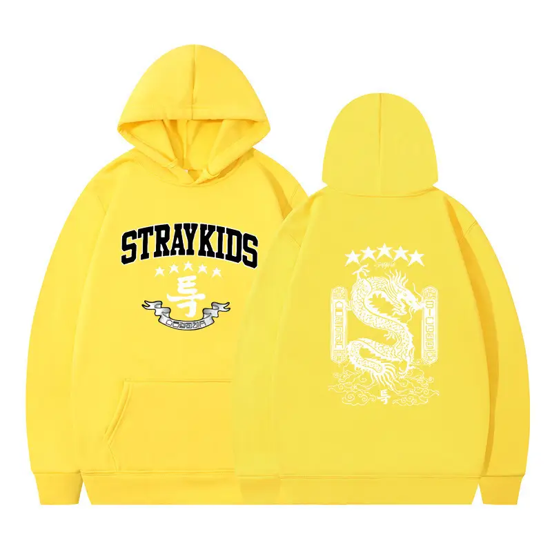 White Hoodie Set Stray Kids AKA Dragon Design - Image 18