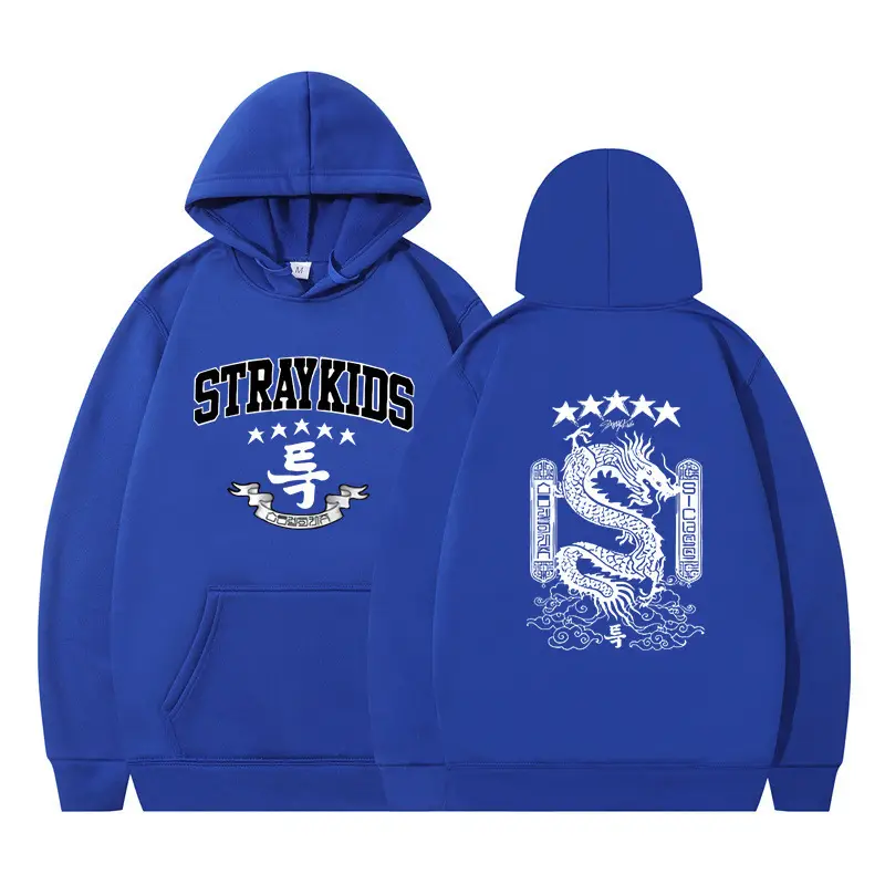 White Hoodie Set Stray Kids AKA Dragon Design - Image 20