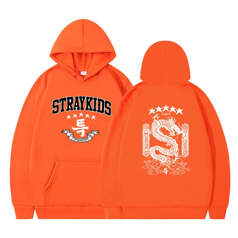 White Hoodie Set Stray Kids AKA Dragon Design - Image 22