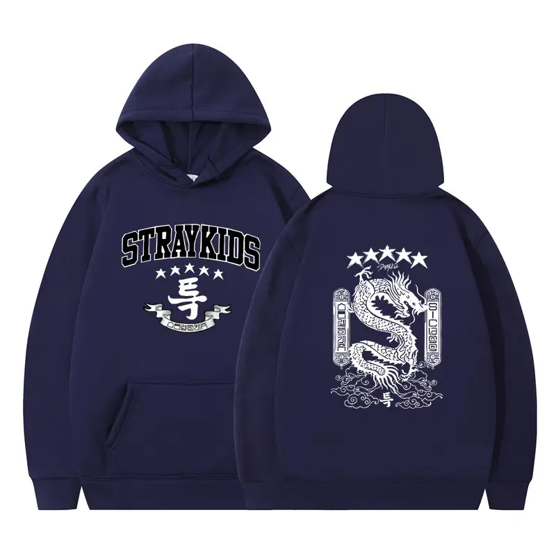 White Hoodie Set Stray Kids AKA Dragon Design - Image 24