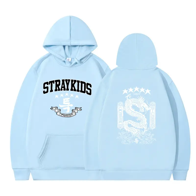 White Hoodie Set Stray Kids AKA Dragon Design - Image 28