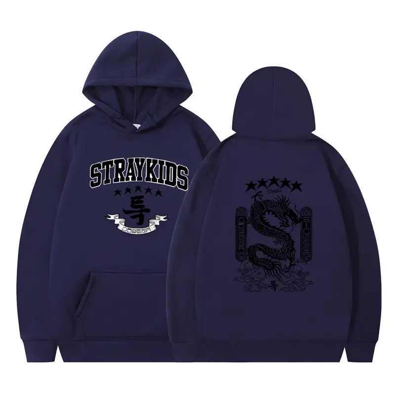 White Hoodie Set Stray Kids AKA Dragon Design - Image 32