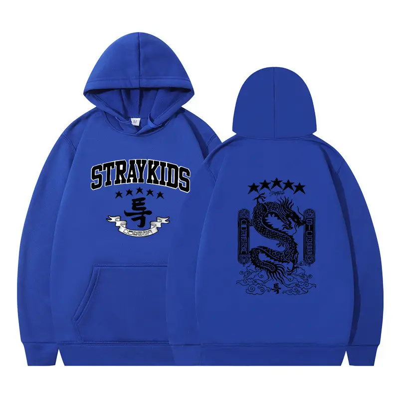 White Hoodie Set Stray Kids AKA Dragon Design - Image 5