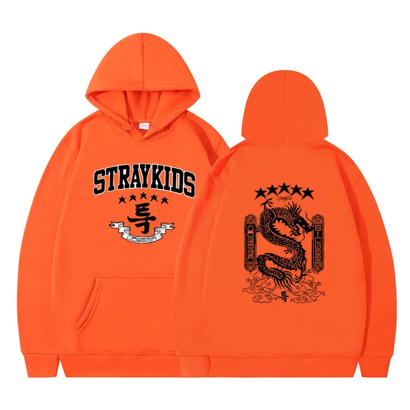 White Hoodie Set Stray Kids AKA Dragon Design - Image 7