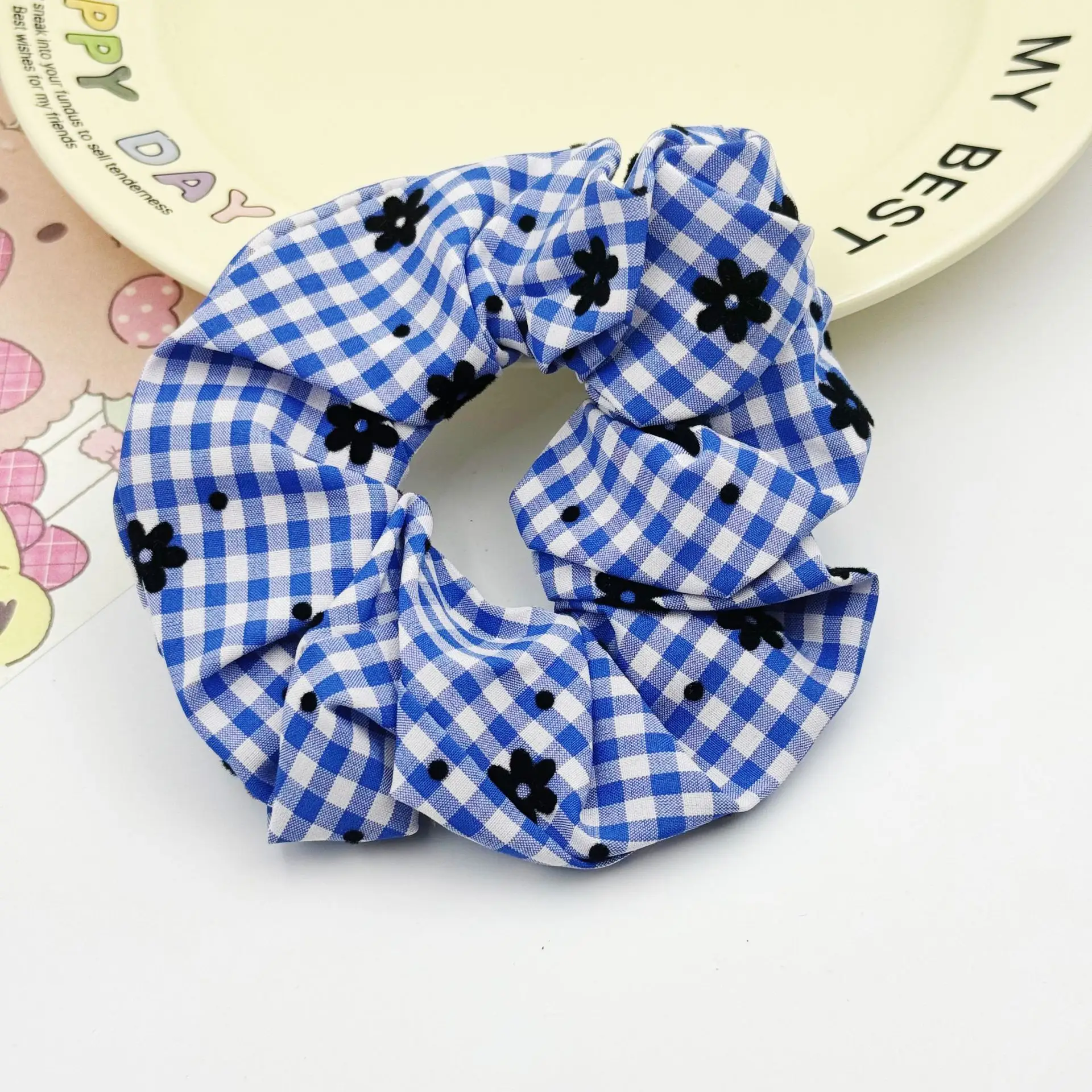 Korean Sweet Lace Hair Tie for Women Heart Bow High-End - Image 2