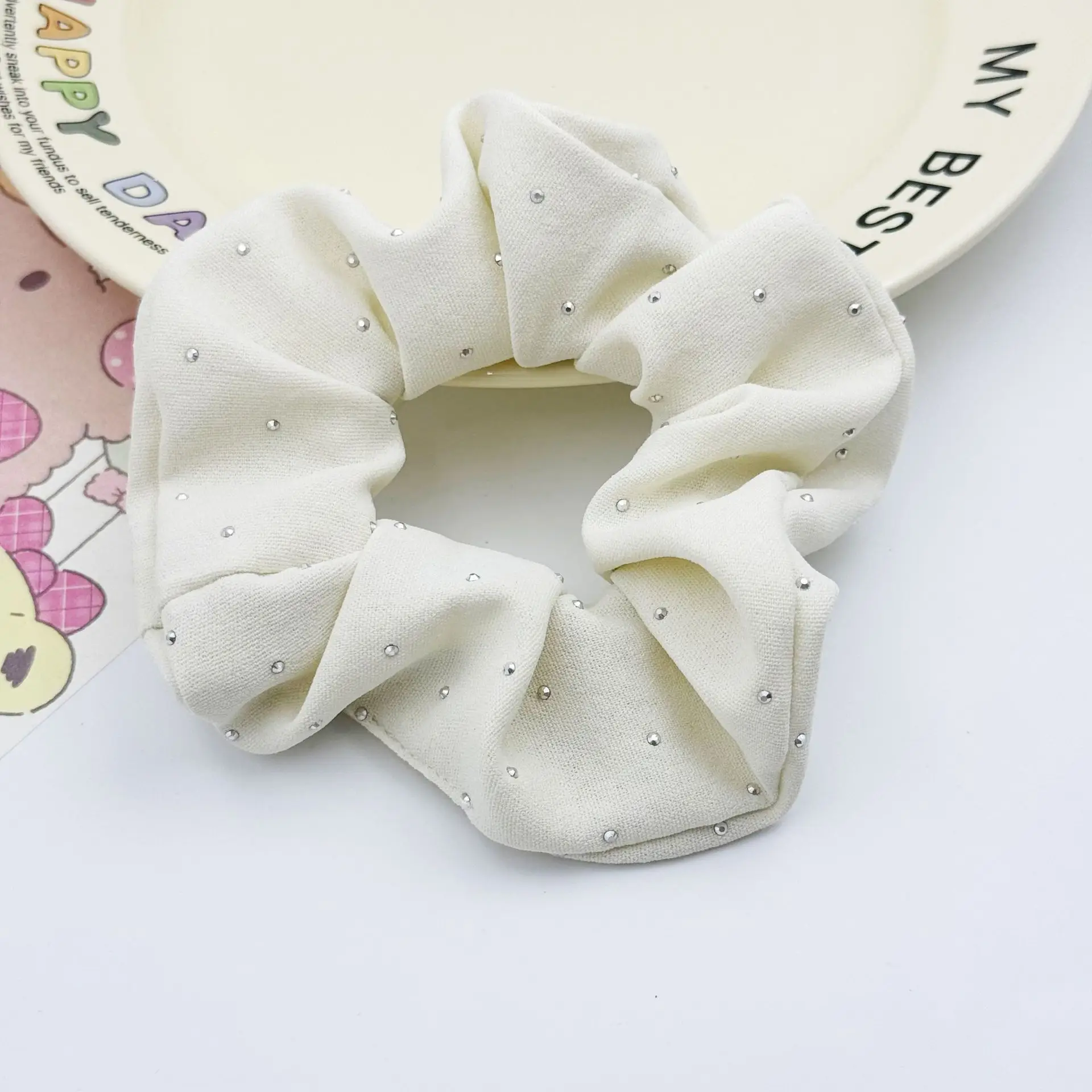 Korean Sweet Lace Hair Tie for Women Heart Bow High-End - Image 3