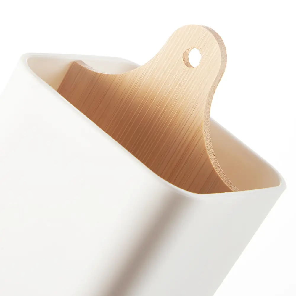 Desktop Pen Holder 4-Sided Storage Barrel 9x9x11cm — feature 7