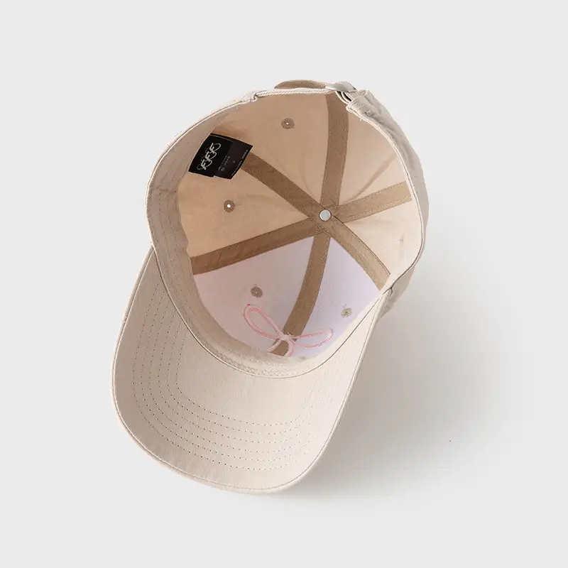 Women Pink Bow Cap Spring Summer - Image 9