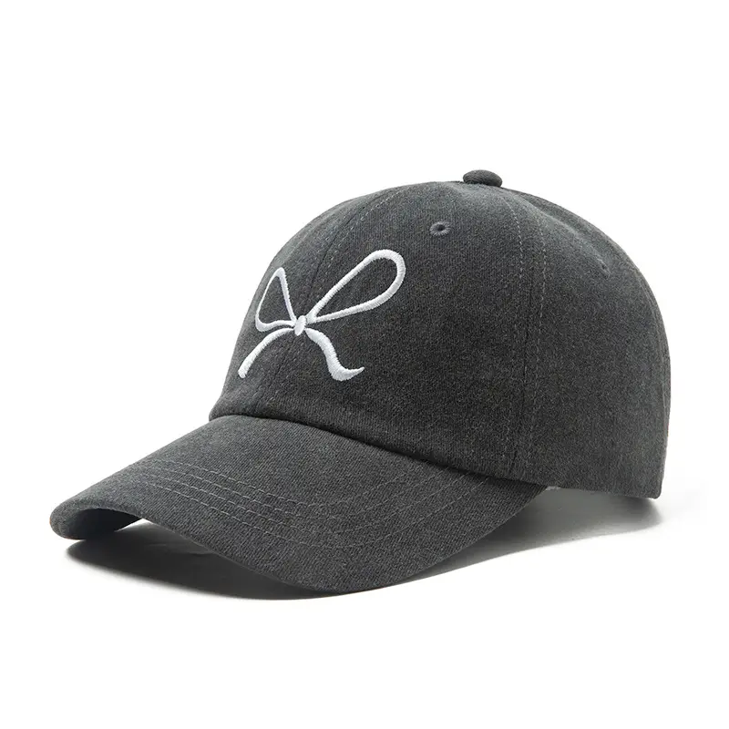 Women Pink Bow Cap Spring Summer - Image 5