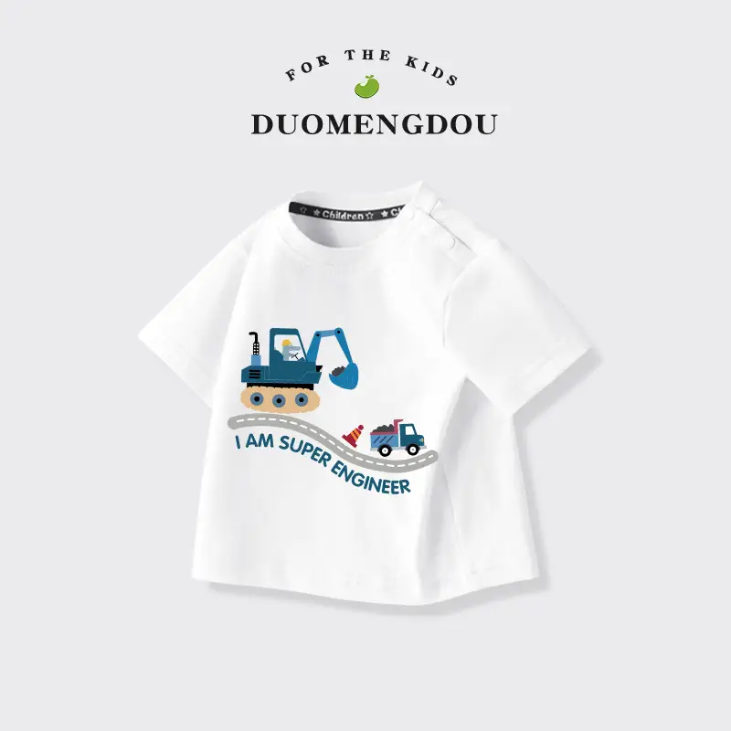 Boys Cotton Round Neck T-Shirt Blue 2025 - Image 12