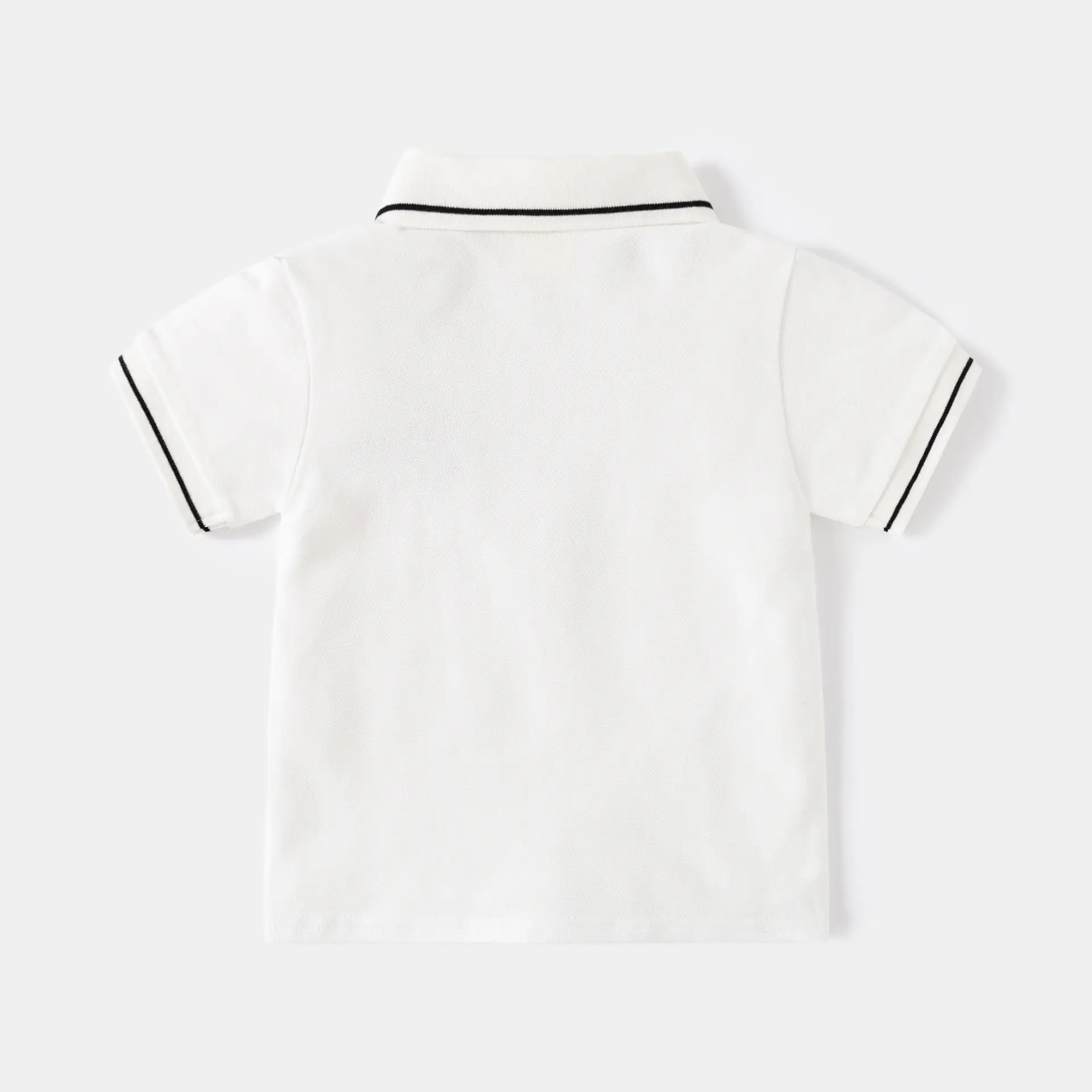 Kids Boys Polo T-Shirt Grey Embroidered 2026 - Image 7