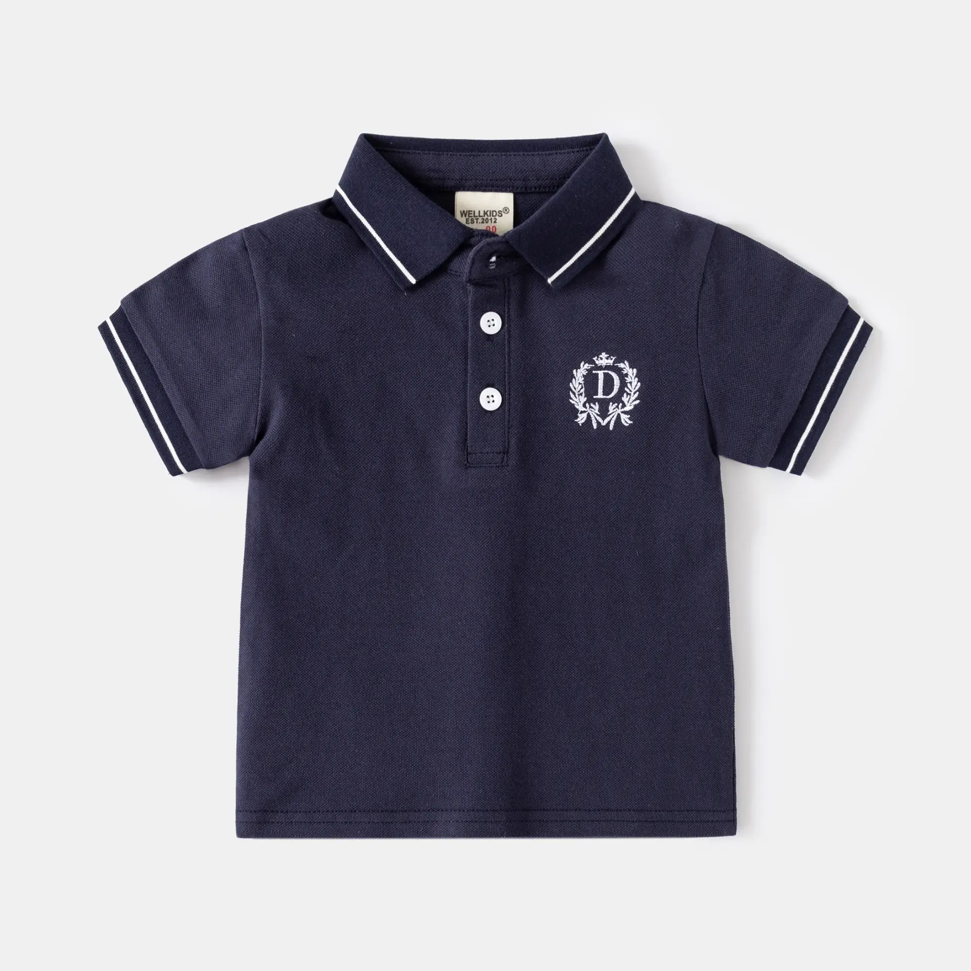 Navy Blue D Short Sleeve POLO