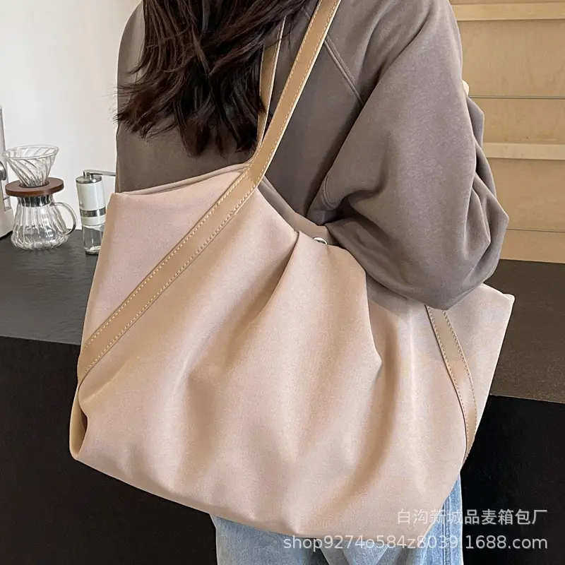 Large Canvas Tote Bag for Women 2026 Black - Image 8