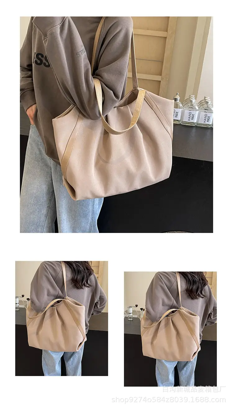 Large Canvas Tote Bag for Women 2026 Black — feature 10