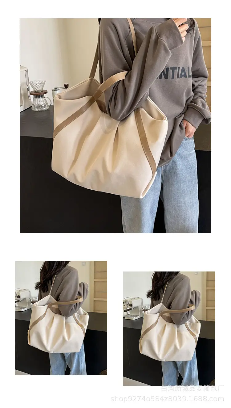 Large Canvas Tote Bag for Women 2026 Black — feature 11