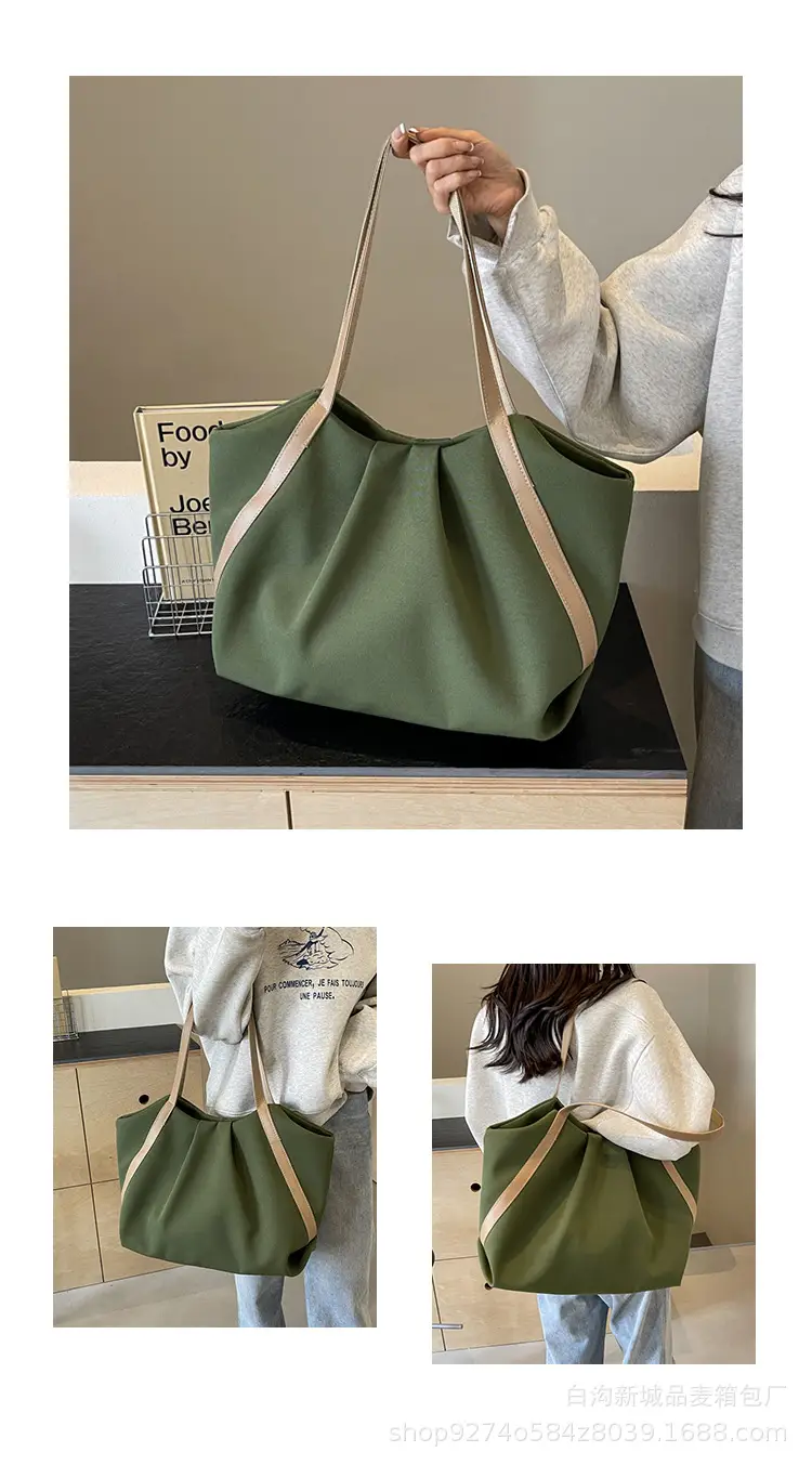 Large Canvas Tote Bag for Women 2026 Black — feature 12