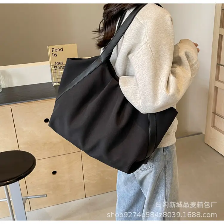 Large Canvas Tote Bag for Women 2026 Black — feature 13