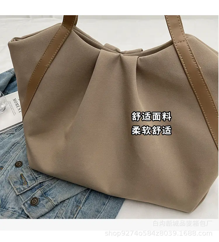 Large Canvas Tote Bag for Women 2026 Black — feature 5