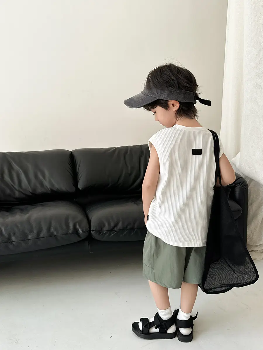 Korean Style Sleeveless T-Shirt Vest for Boys 2026 - Image 6