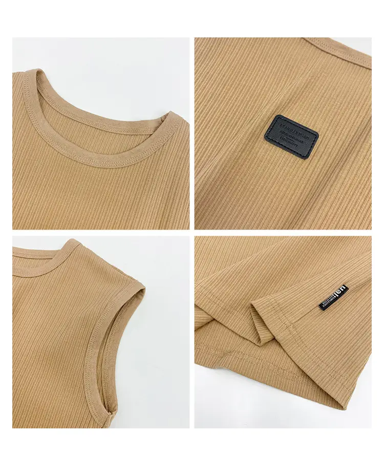 Korean Style Sleeveless T-Shirt Vest for Boys 2026 — feature 4