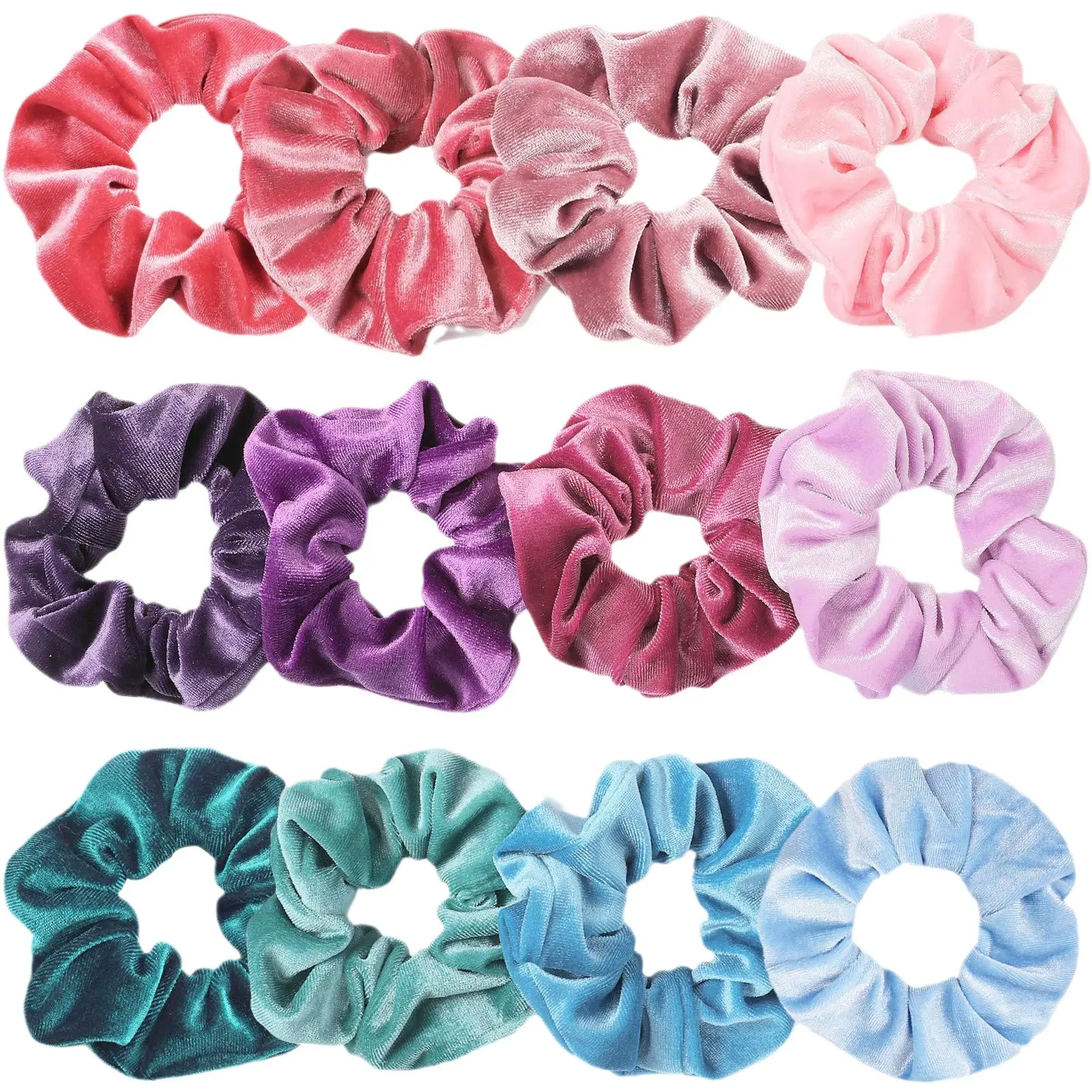 Blue Velvet High Elastic Hair Rings for Women - Image 21
