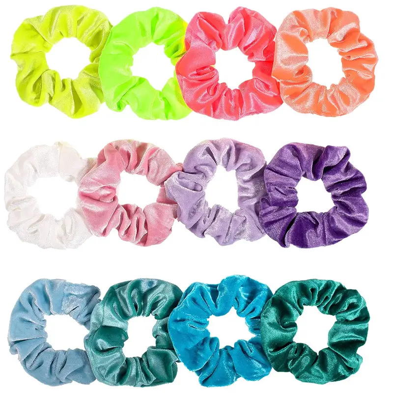 Blue Velvet High Elastic Hair Rings for Women - Image 4