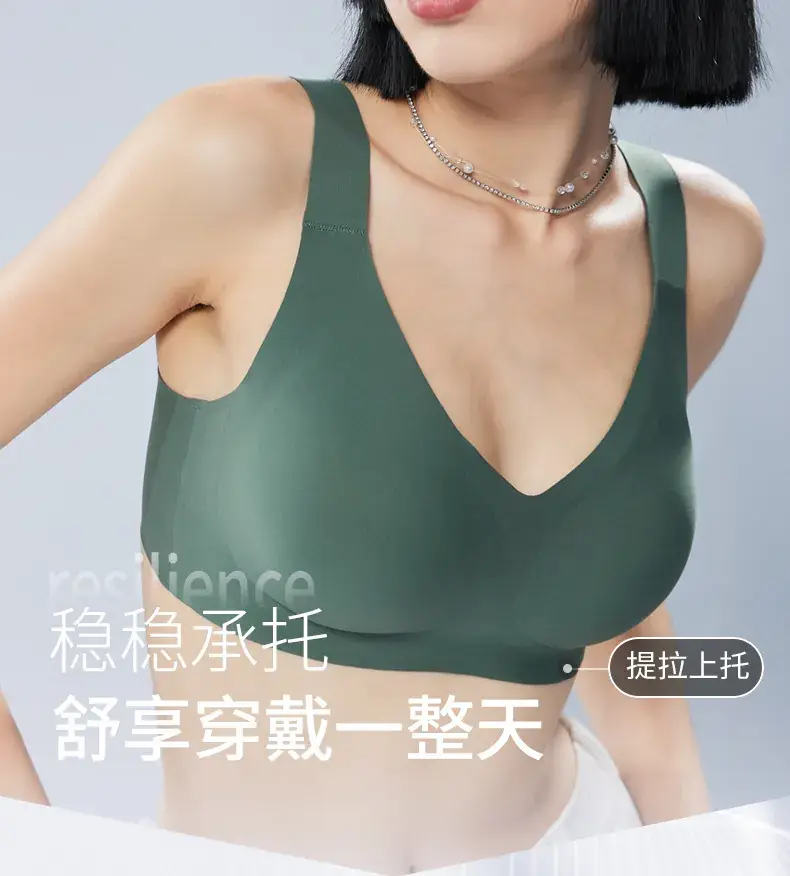 Women's W-Shape Anti-Sagging Push Up Bra with Wide Strap — feature 2