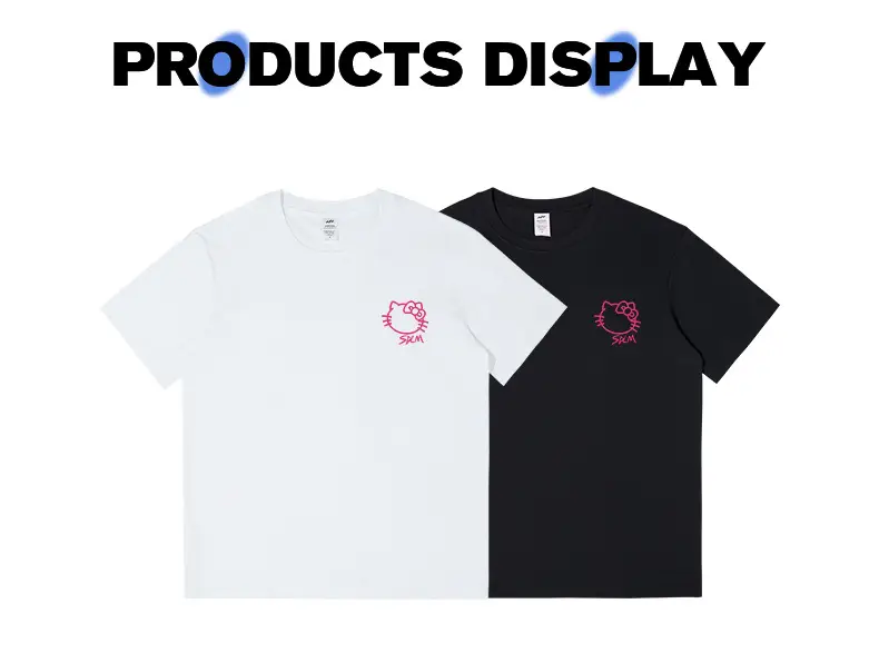 Kitty Cat Pink Printed Cotton T-Shirt 230g — feature 7
