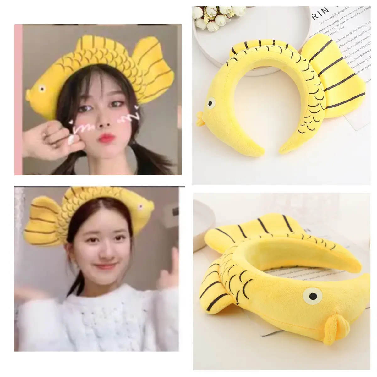 Cute Fox Rabbit Cos Cute Green Hairband with Eyes - Image 13
