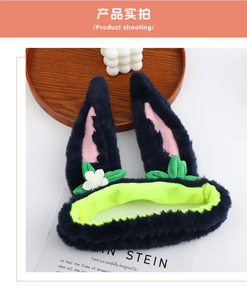 Cute Fox Rabbit Cos Cute Green Hairband with Eyes - Image 31