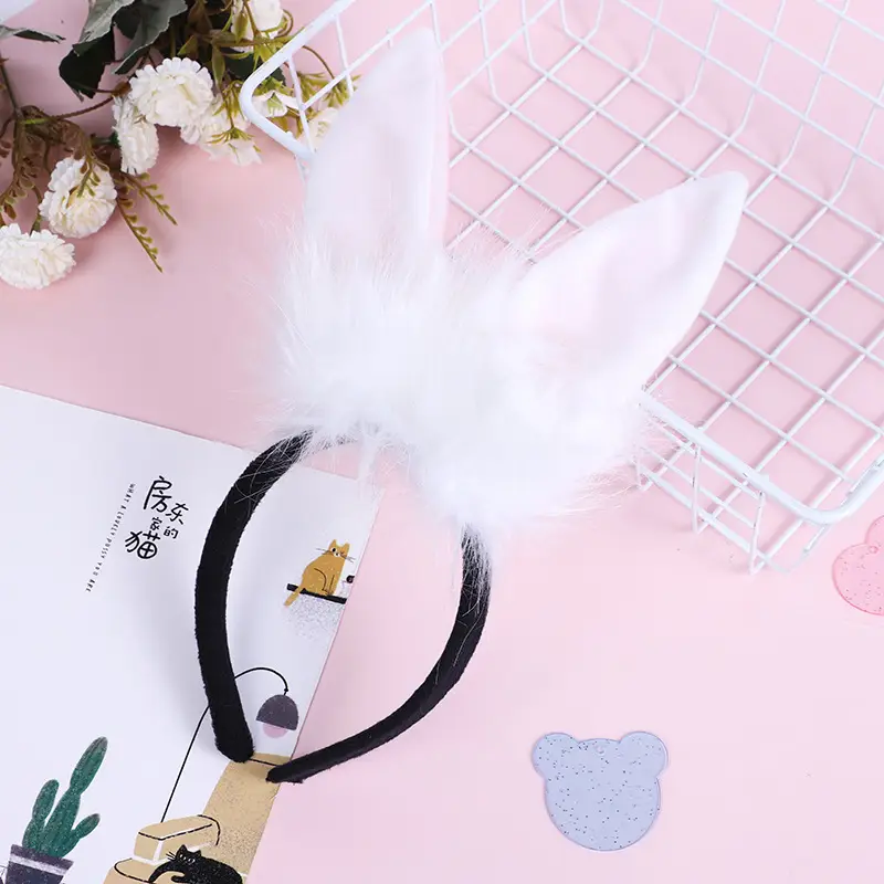Cute Fox Rabbit Cos Cute Green Hairband with Eyes - Image 8
