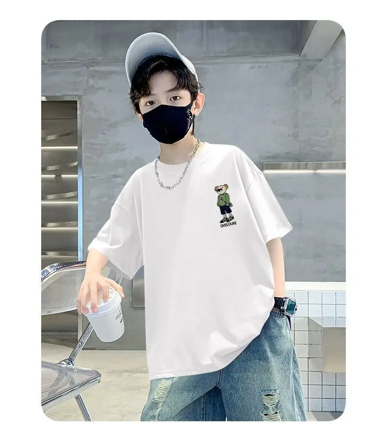 Kids Black Graphic T-Shirt Summer Wear — feature 6
