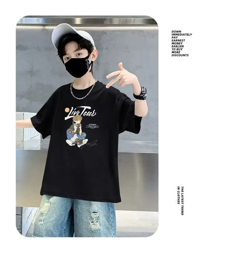 Boy's Cotton Cartoon T-Shirt Summer Wear — feature 10